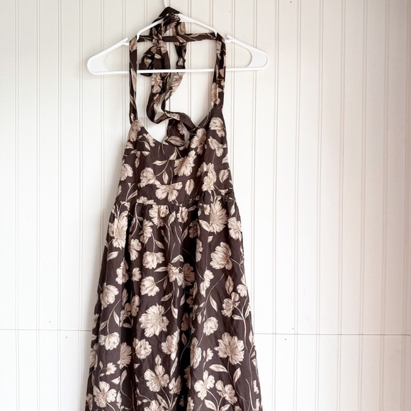 AMALIE THE LABEL Size 4 KAI DOUBLE TIE BACK MIDI DRESS IN SAHARA PRINT New!! - Picture 7 of 9